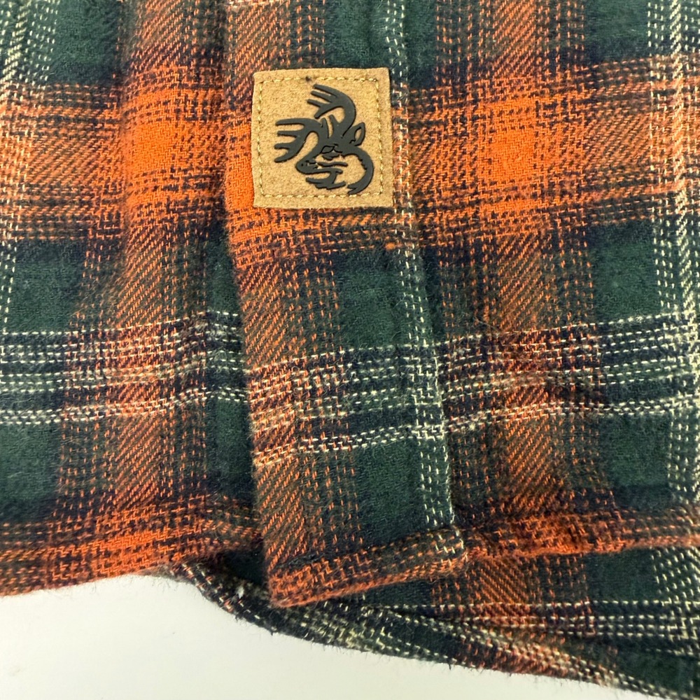 Legendary Whitetails Mens XL Shirt Flannel Red Green Plaid Corduroy Trim‎ - Picture 6 of 12